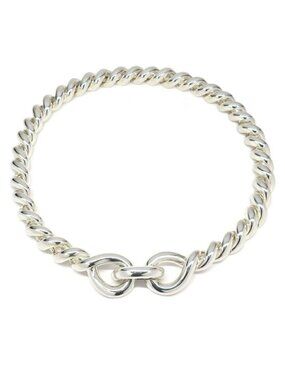 Hermes Necklace Torsade MM Silver